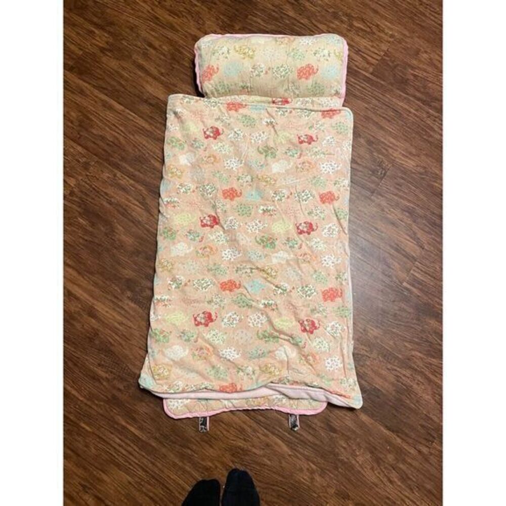 Pink Elephant Nap‎ Pad/Kid Slumber Bag